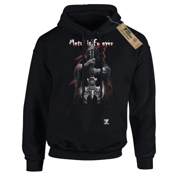 Φωτογραφία προϊόντος: Hoodie φούτερ με κουκούλα Metal Is Forever Takeposition Σε Μαύρο, 907-7749b