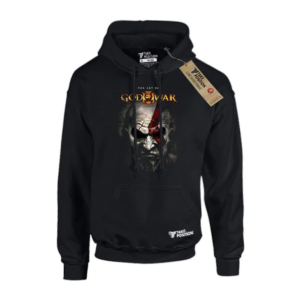 Φωτογραφία προϊόντος: Hoodie φούτερ με κουκούλα Takeposition H-cool God of war the art of war ΜΑΥΡΟ/ SMALL, 907-4513-prosf