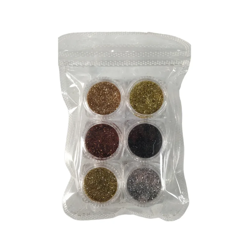 Φωτογραφία προϊόντος: Tradesor Σετ Glitter νυχιών Nail Art - Diamond Glitter - 6pcs - 910587