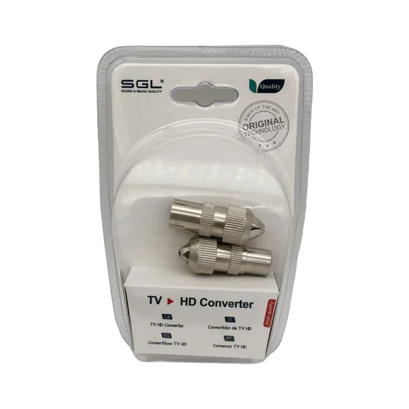Φωτογραφία προϊόντος: Tradesor Βύσμα κεραίας TV RF Coaxial - 2pcs - 1male/1female - 1325-2 - 098739