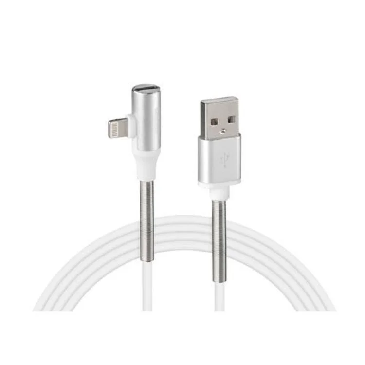 Φωτογραφία προϊόντος: Lampa ΚΑΛΩΔΙΟ USB ΦΟΡΤΙΣΗΣ & ΑΝΤΑΠΤΟΡΑΣ ΑΚΟΥΣΤΙΚΩΝ APPLE (8 PIN) 90 ΜΟΙΡΩΝ IRON SILVER LINE (200 cm) L3885.0/T