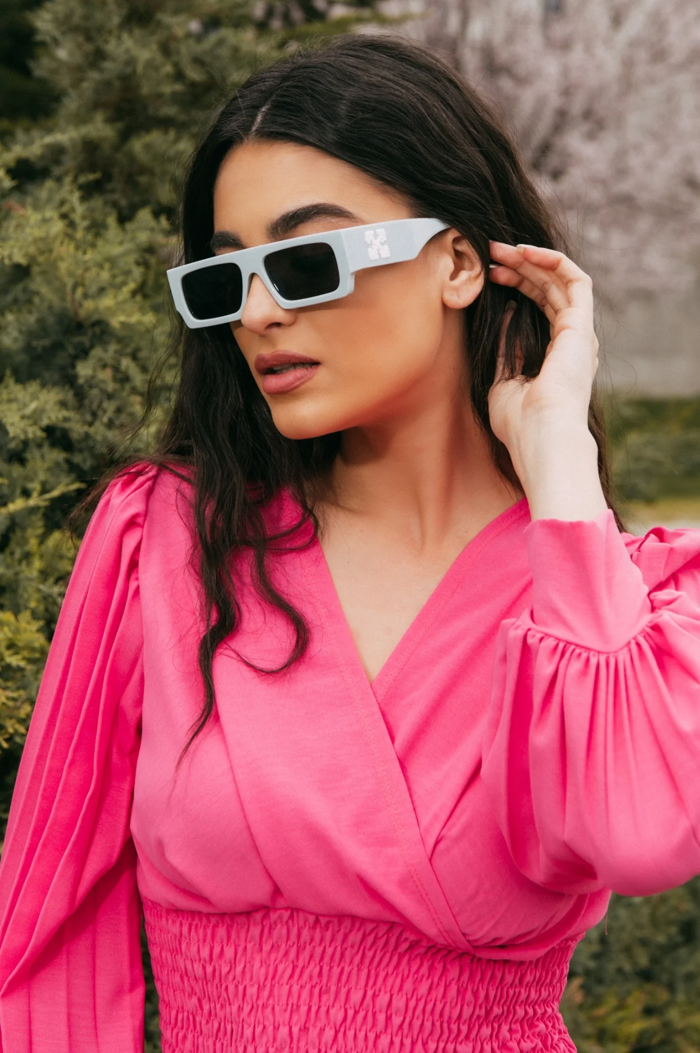 Φωτογραφία προϊόντος: Antithesis Clothing Γυαλιά Ηλίου Mazikeen Με Παραλληλόγραμμο Σκελετό - Pal Blue