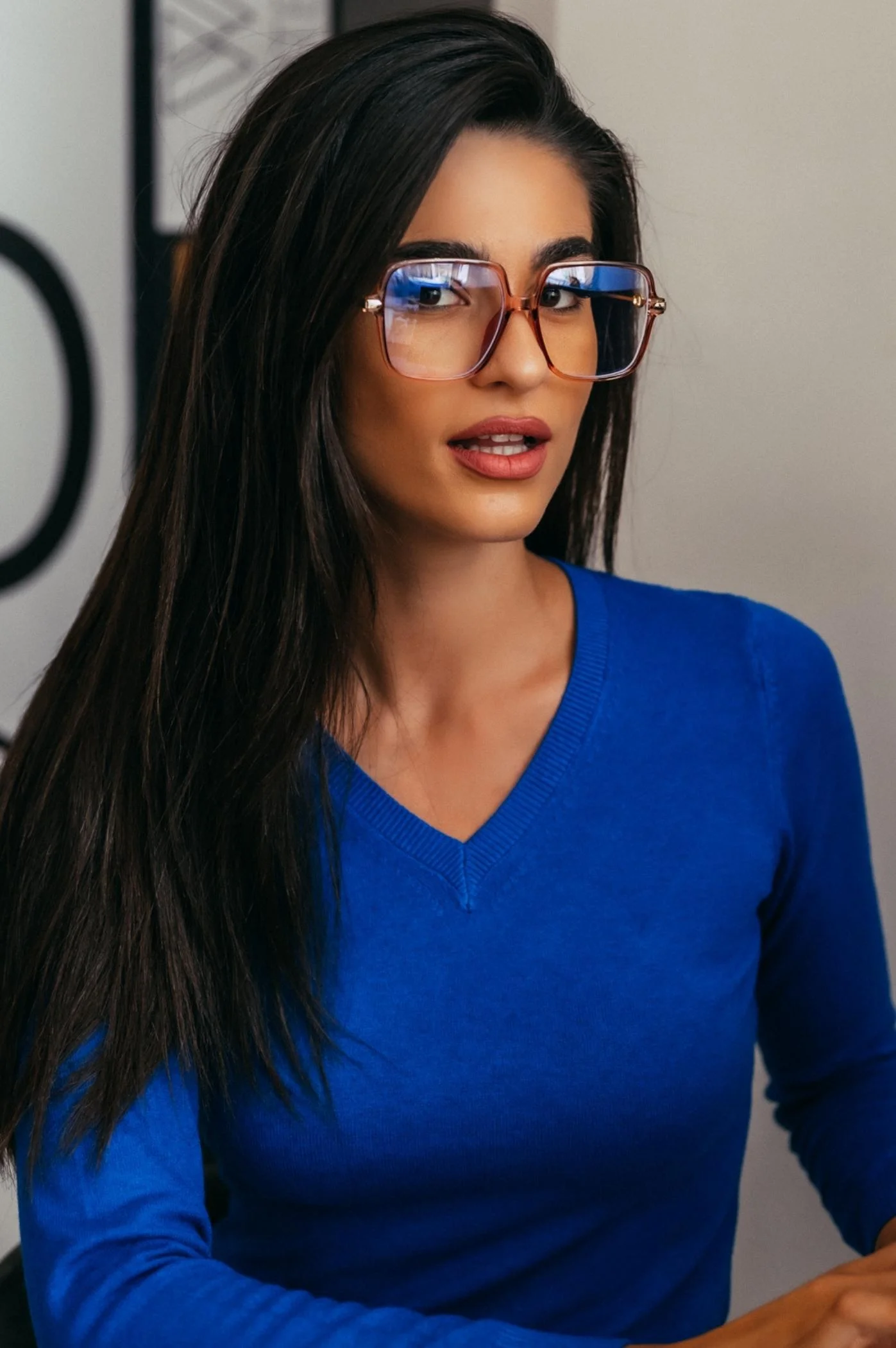 Φωτογραφία προϊόντος: Antithesis Clothing Γυαλιά Blue Light block Τετράγωνα Με Ημιδιάφανο Σκελετό - Σομόν