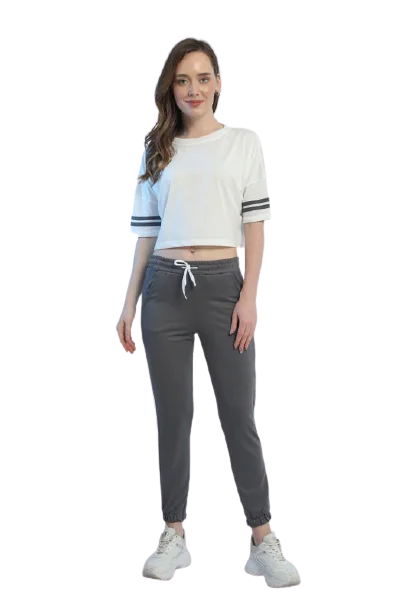 Φωτογραφία προϊόντος: Matmazel Σετ 2 τεμαχίων Crop top με φόρμα - Γκρι