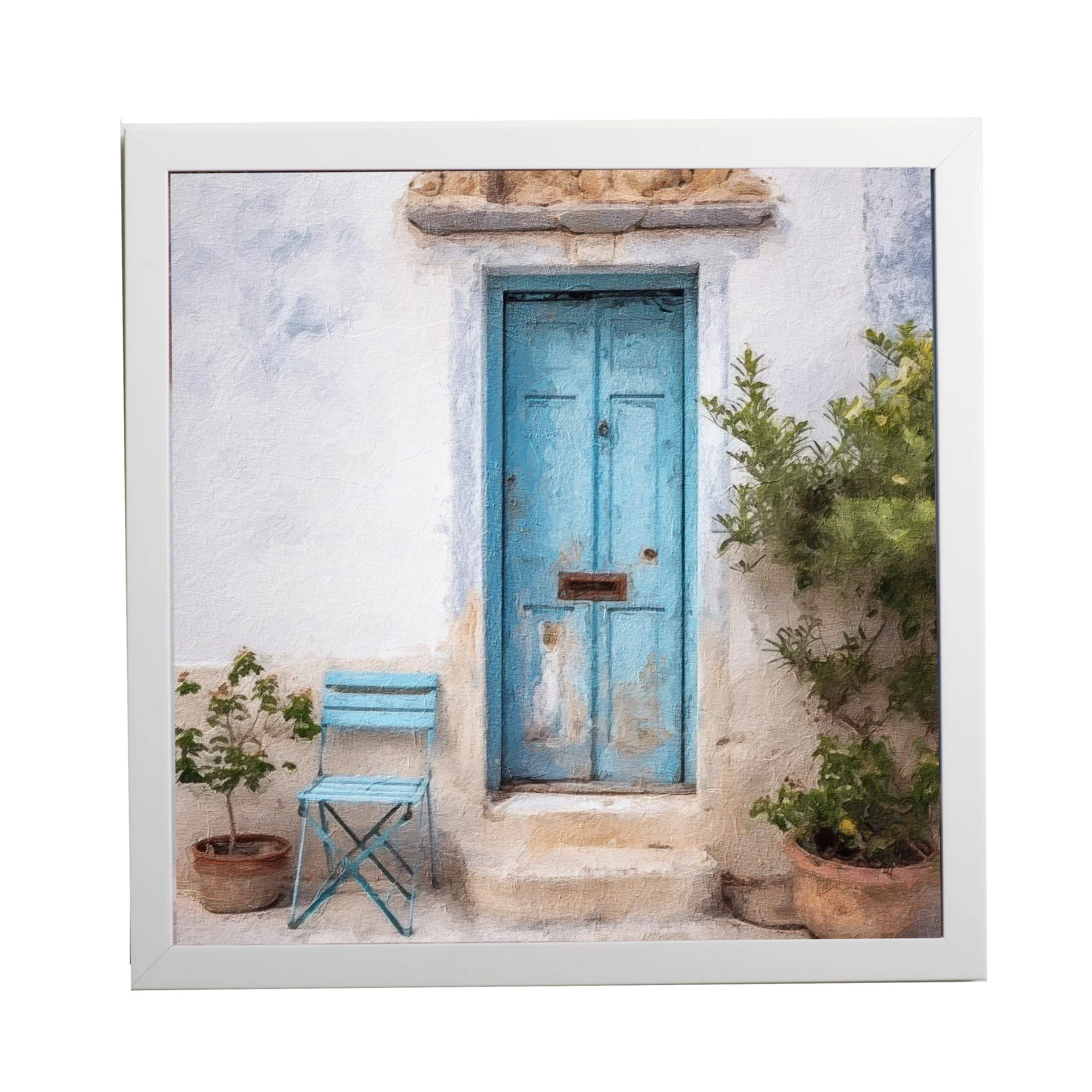 Φωτογραφία προϊόντος: HOPER Θέμα (island 9 ) 1 Κάδρο 37x37cm κορνίζα ξύλινη χρώμα λευκό θέμα με πλαστικοποίηση (Κ 2033/3+9 island)