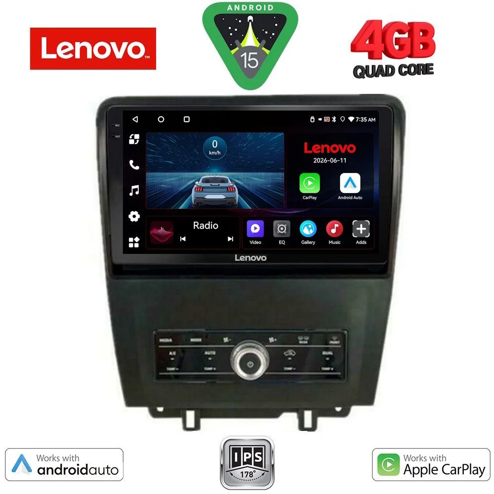 Φωτογραφία προϊόντος: LENOVO LVE 8165_CPAA (9inc) MULTIMEDIA TABLET for FORD MUSTANG mod. 2010-2015