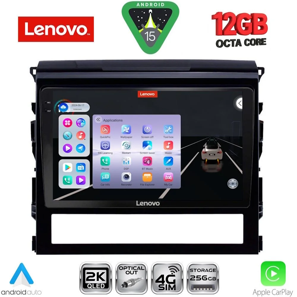 Φωτογραφία προϊόντος: LENOVO SSZ 12725_CPA (9inc) MULTIMEDIA TABLET for TOYOTA LANDCRUISER mod. 2016-2019