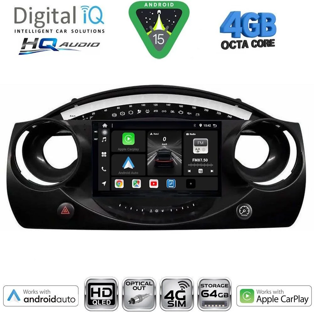 Φωτογραφία προϊόντος: DIGITAL IQ BXK 19063_CPAA (9inc) MULTIMEDIA TABLET for MINI COOPER (R50-R52-R53) mod. 2000-2006