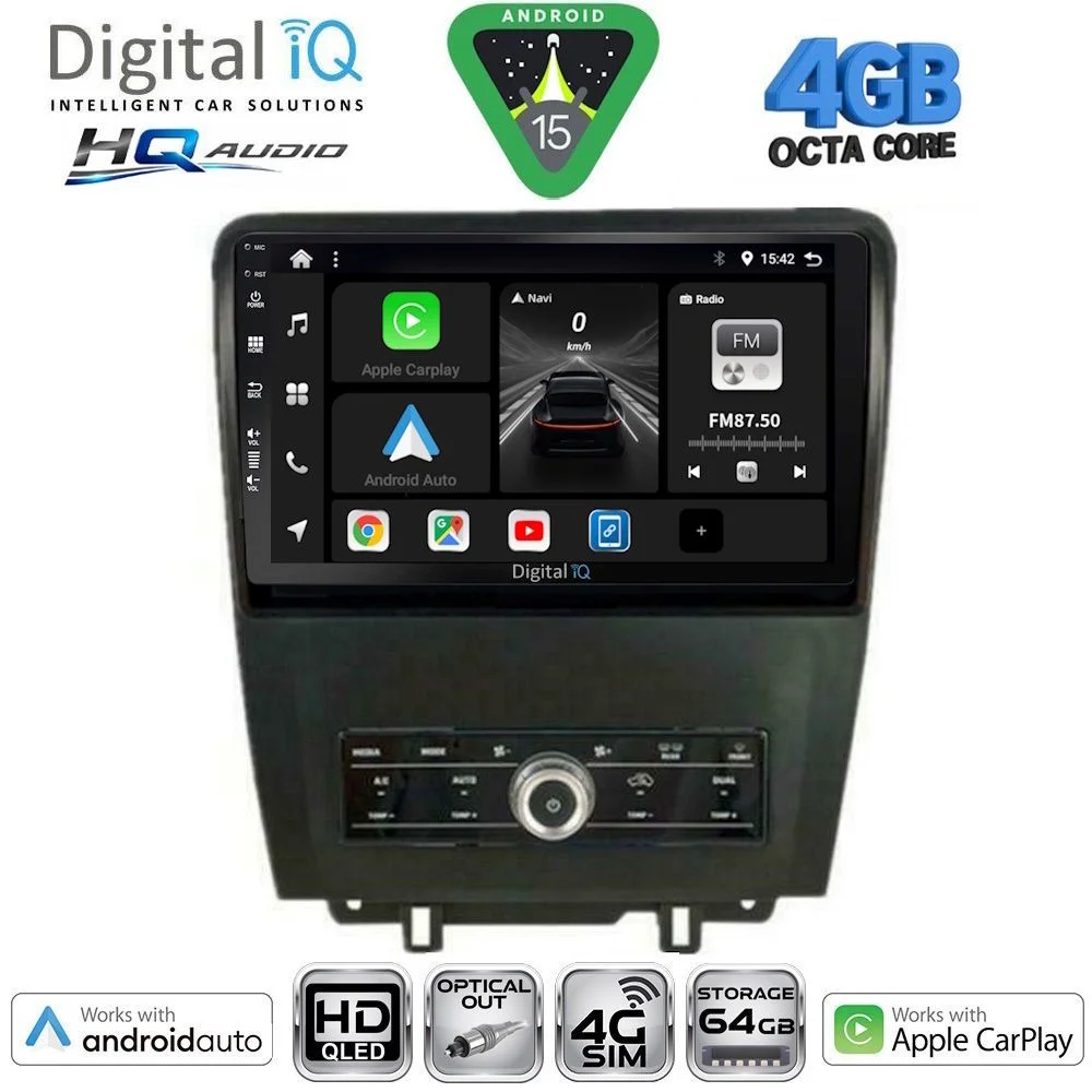 Φωτογραφία προϊόντος: DIGITAL IQ BXK 19165_CPAA (9inc) MULTIMEDIA TABLET for FORD MUSTANG mod. 2010-2015