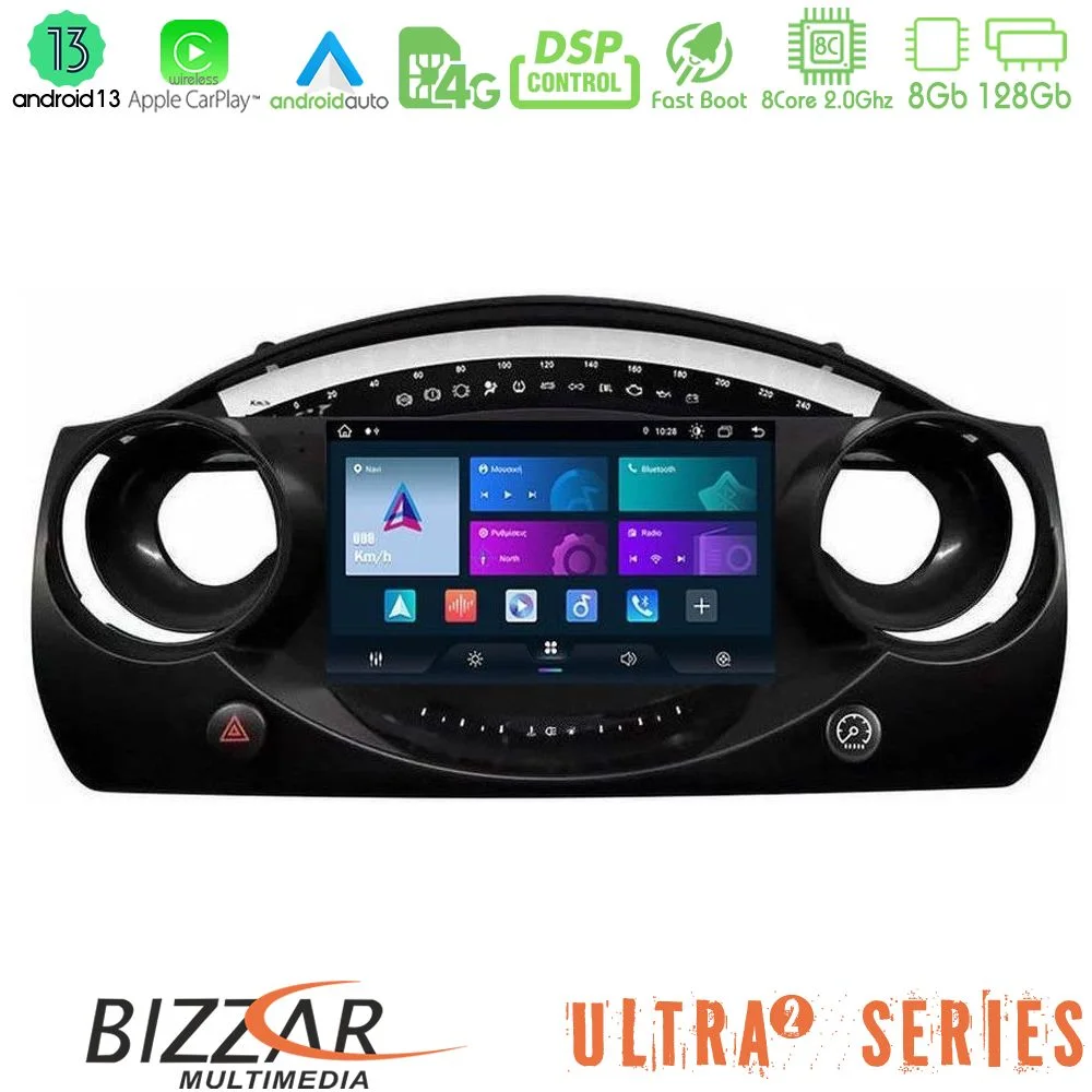 Φωτογραφία προϊόντος: Bizzar Ultra Series Mini Cooper R50 8Core Android13 8+128GB Navigation Multimedia Tablet 9