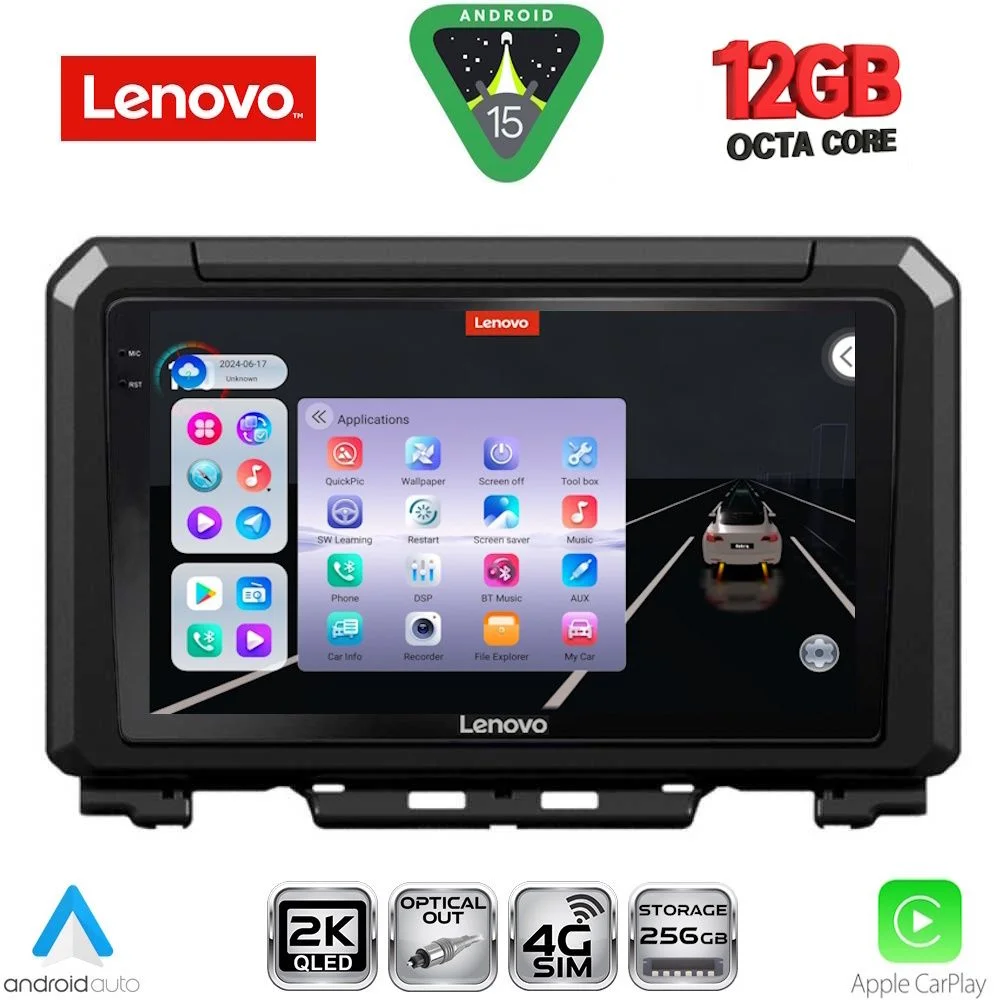 Φωτογραφία προϊόντος: LENOVO SSZ 12679_CPA (9inc) MULTIMEDIA TABLET for SUZUKI JIMNY mod. 2017-2026