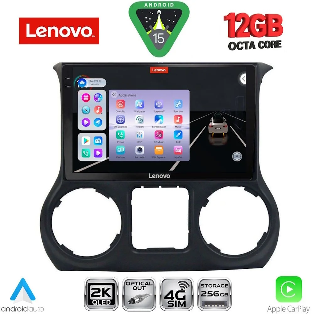 Φωτογραφία προϊόντος: LENOVO SSZ 12295_CPA (10inc) MULTIMEDIA TABLET for JEEP WRANGLER mod. 2011-2014