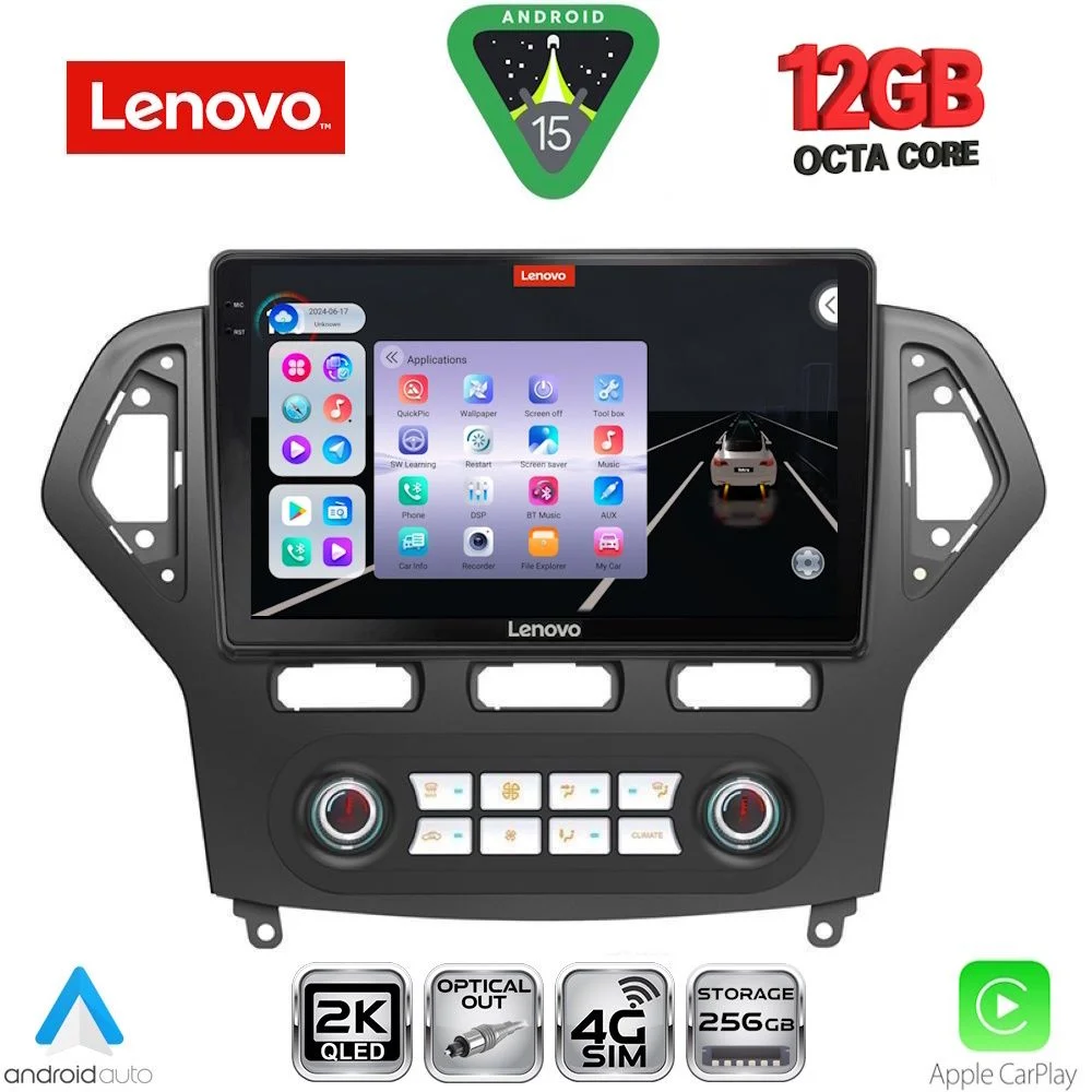 Φωτογραφία προϊόντος: LENOVO SSZ 12162_CPA CLIMA (10inc) MULTIMEDIA TABLET for FORD MONDEO mod. 2007-2011
