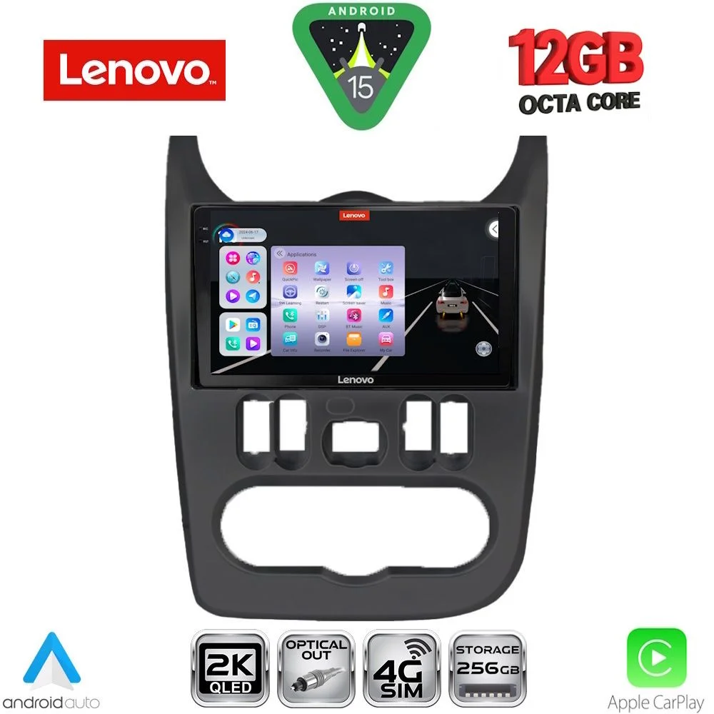 Φωτογραφία προϊόντος: LENOVO SSZ 12101BL_CPA (9inc) MULTIMEDIA TABLET for DACIA DUSTER – LOGAN – SANDERO mod. 2006-2012 (BLACK)