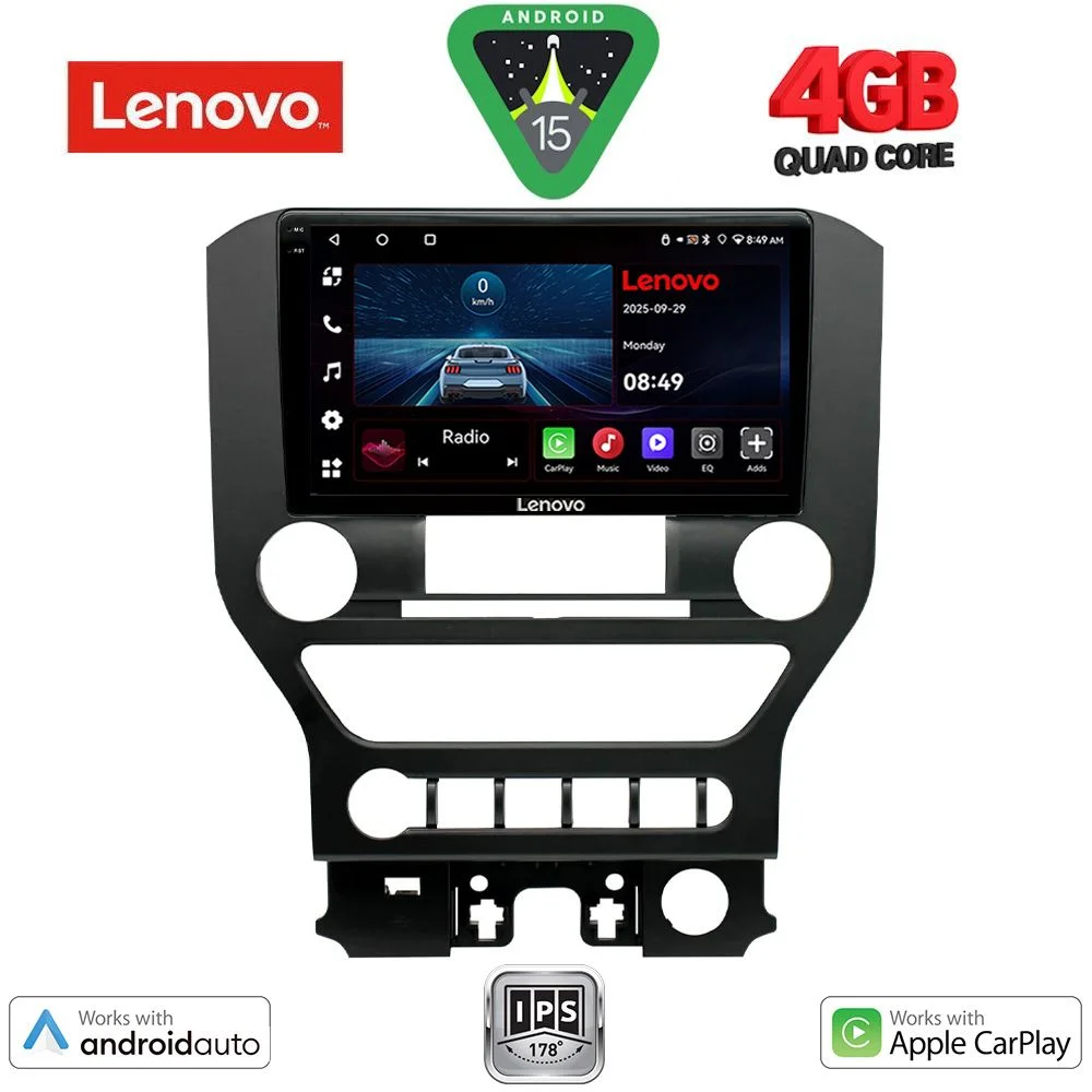 Φωτογραφία προϊόντος: LENOVO LVE 8166_CPAA 4BUT (9inc) MULTIMEDIA TABLET for FORD MUSTANG mod. 2015-2020
