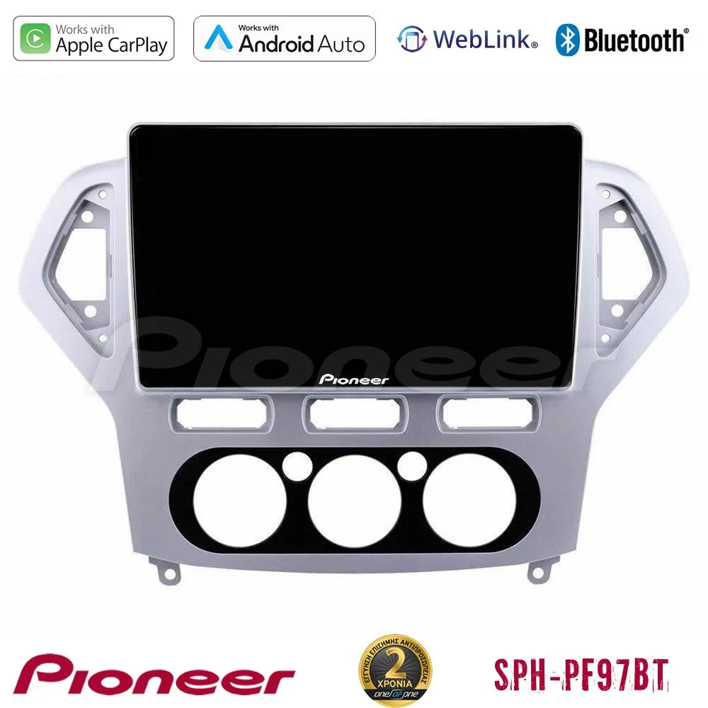 Φωτογραφία προϊόντος: Pioneer SPH-PF97BT Series Ford Mondeo 2007-2010 Manual A/C Multimedia Station 9 (Tablet Style) Με Carplay & Android Auto
