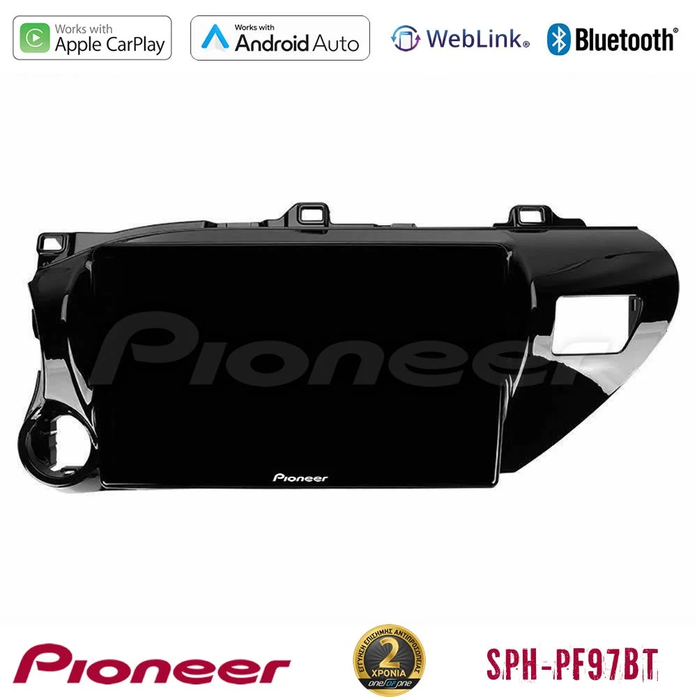 Φωτογραφία προϊόντος: Pioneer SPH-PF97BT Series Toyota Hilux 2017-2021 Multimedia Station 9 (Tablet Style) Με Carplay & Android Auto