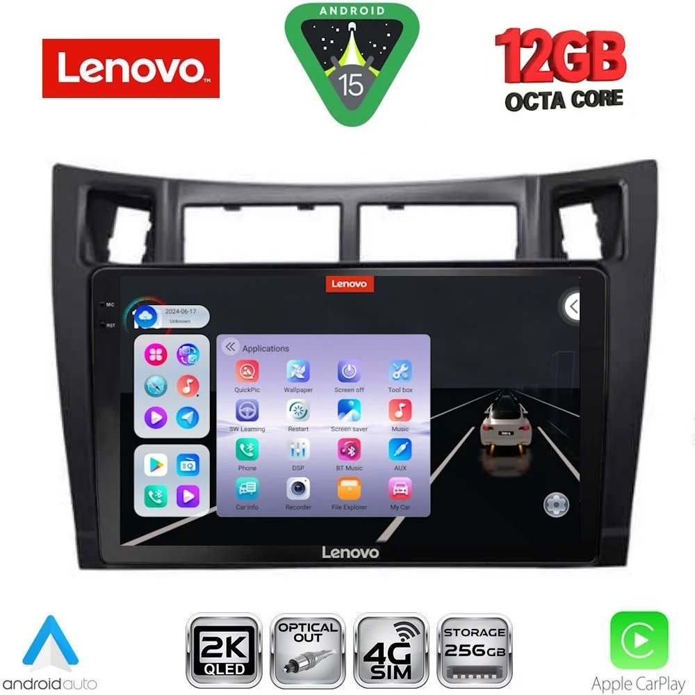 Φωτογραφία προϊόντος: LENOVO SSZ 12736BL_CPA (9inc) MULTIMEDIA TABLET for TOYOTA YARIS mod. 2006-2011 (BLACK)