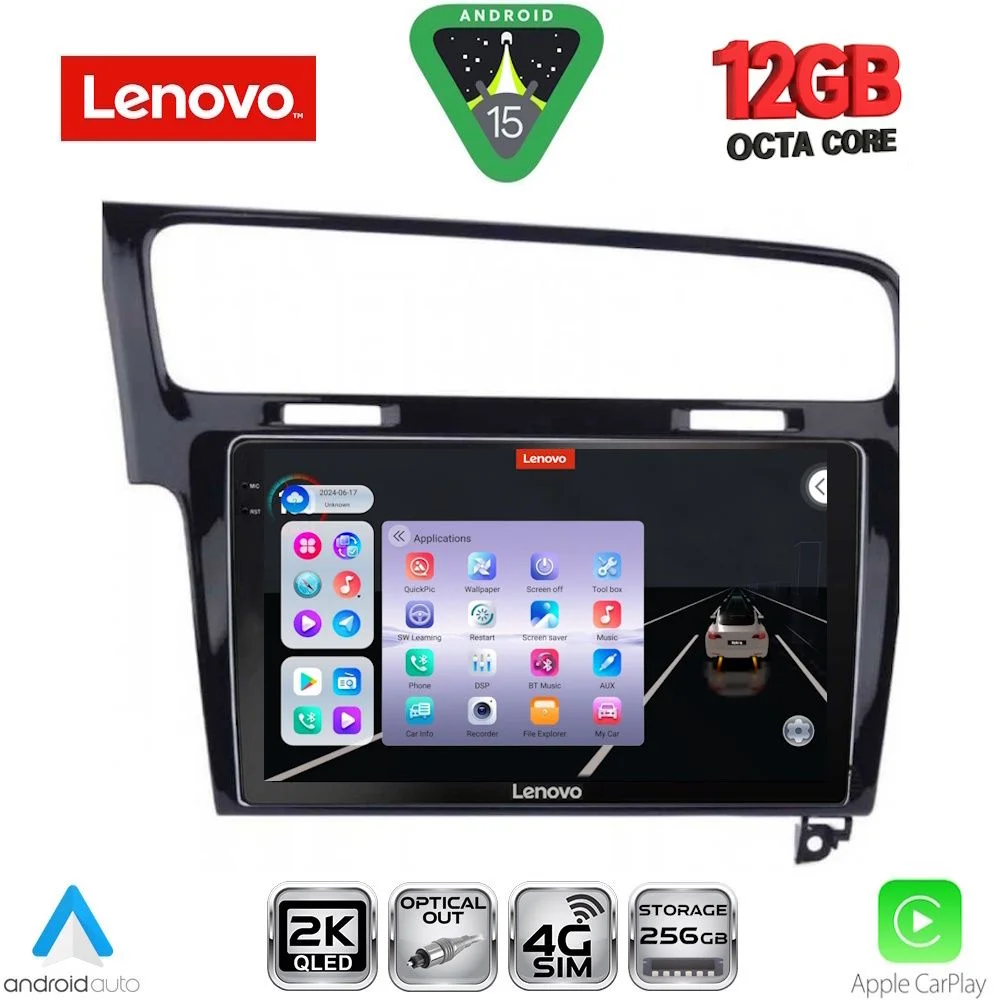 Φωτογραφία προϊόντος: LENOVO SSZ 12747BL_CPA (10inc) MULTIMEDIA TABLET for VW GOLF 7 mod. 2013-2020