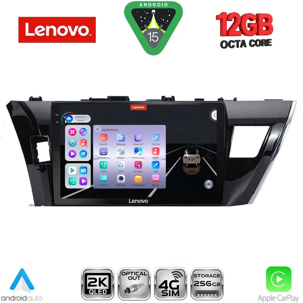 Φωτογραφία προϊόντος: LENOVO SSZ 12714SM_CPA (10inc) MULTIMEDIA TABLET for TOYOTA COROLLA mod. 2013-2016