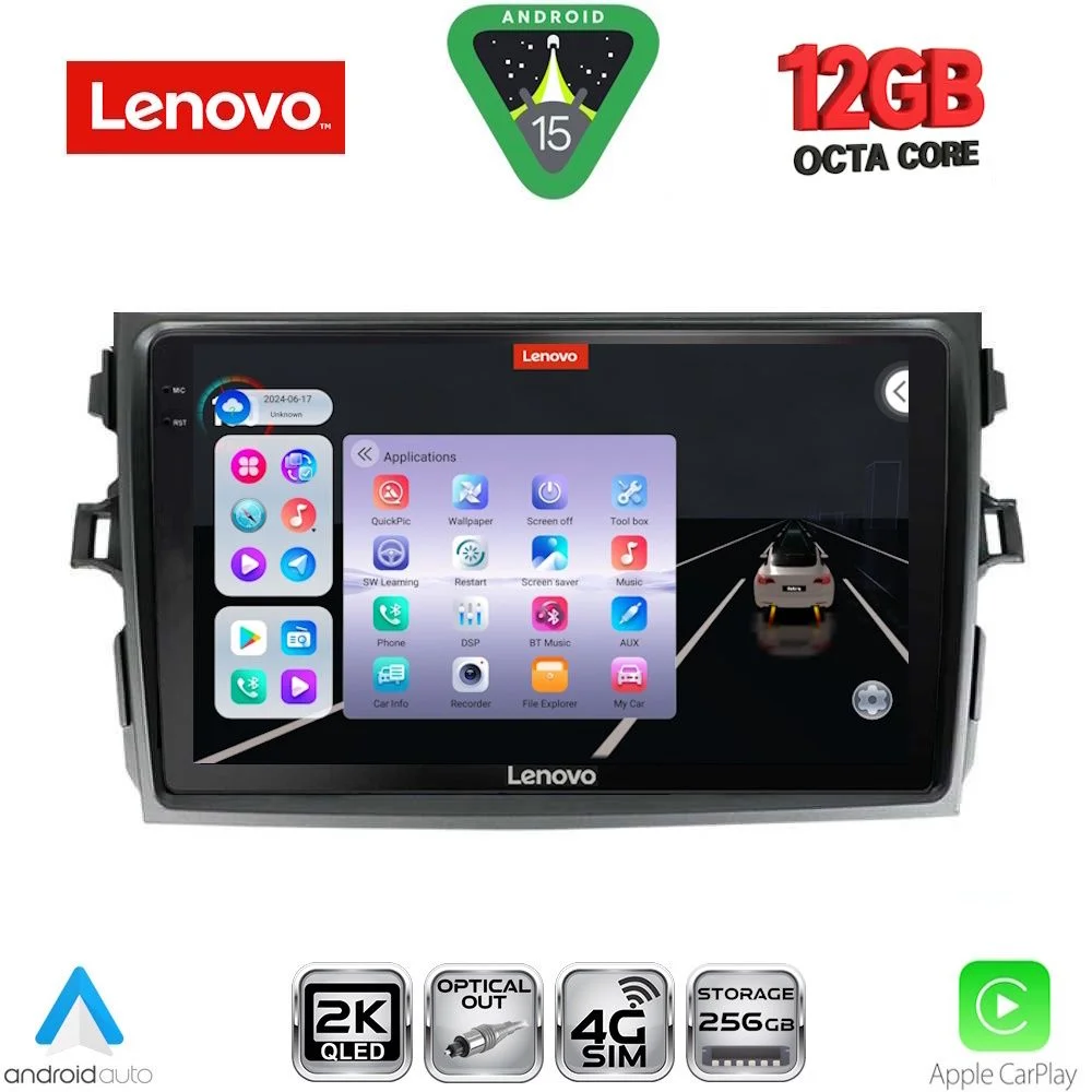 Φωτογραφία προϊόντος: LENOVO SSZ 12713_CPA (9inc) MULTIMEDIA TABLET for TOYOTA COROLLA 4D mod. 2006-2012