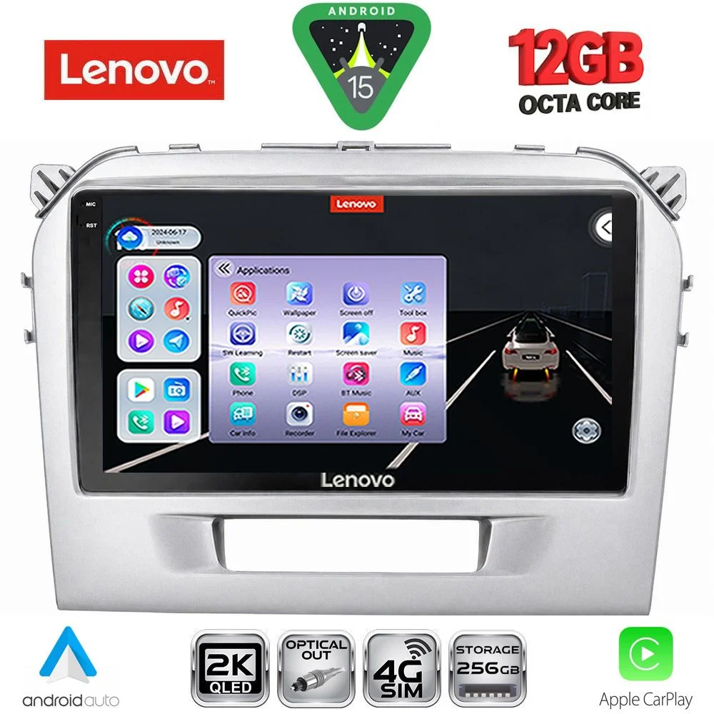 Φωτογραφία προϊόντος: LENOVO SSZ 12697SL_CPA (9inc) MULTIMEDIA TABLET for SUZUKI VITARA mod. 2016-2025 (SILVER)