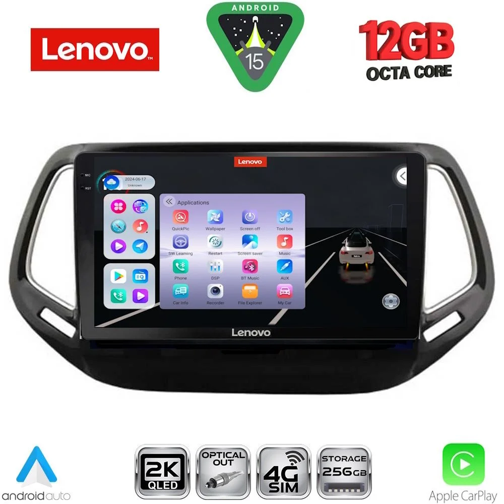 Φωτογραφία προϊόντος: LENOVO SSZ 12278_CPA (10inc) MULTIMEDIA TABLET for JEEP COMPASS mod. 2016-2021