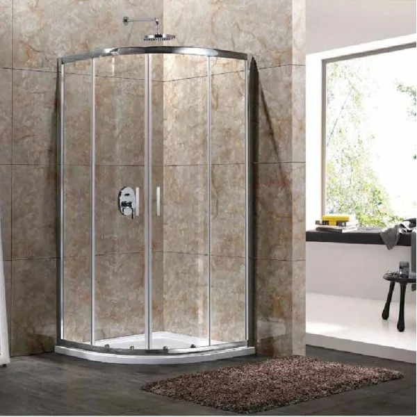 Φωτογραφία προϊόντος: Aquarelle Crete 20 Clear 90x90x180 cm Ημικυκλική Καμπίνα Ντουζιέρας Με Δύο Σταθερά & Δύο Συρόμενα Φύλλα