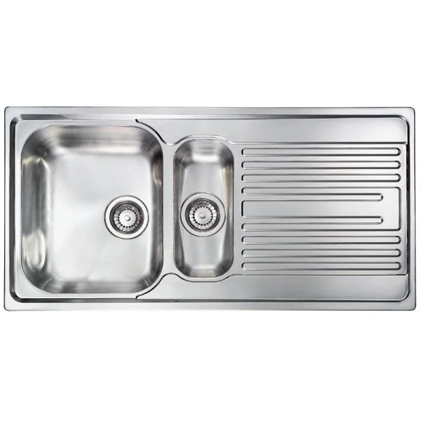 Φωτογραφία προϊόντος: Sanitec Atlantic 10645 100 x 50 cm 2VR Λείος Ένθετος Νεροχύτης