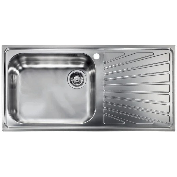 Φωτογραφία προϊόντος: Sanitec Cometa 11446 100 x 50 cm 1VS Σατινέ Αριστερός Ένθετος Νεροχύτης