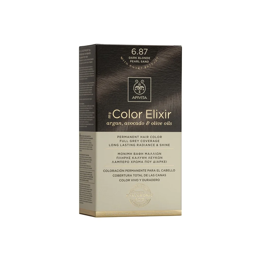 Φωτογραφία προϊόντος: APIVITA My Color Elixir Argan, Avocado & Olive Oils - 6.87 - Ξανθό Σκούρο Περλέ (50ml)