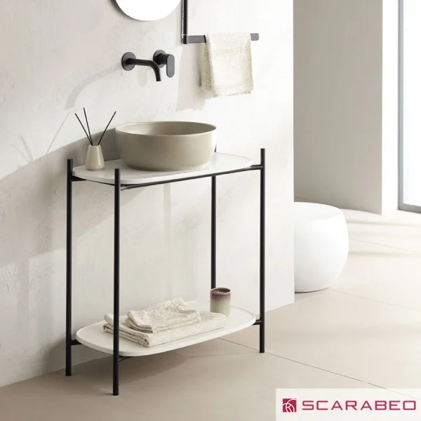 Φωτογραφία προϊόντος: SCARABEO LAILA SHELF Επιπλο δαπέδου 75εκ. χωρίς οπή για μπαταρία Pearl 27031510-NROP4141