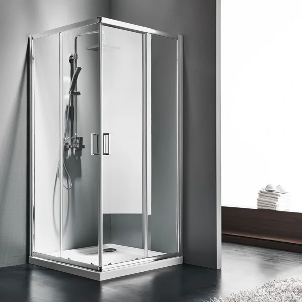 Φωτογραφία προϊόντος: Starlet Offset Corner Entry CS 12080 Clear Ασύμμετρη Γωνιακής Εισόδου Καμπίνα Ντουζιέρας 120Χ80 Με 2 Σταθερά & 2 Συρόμενα Φύλλα