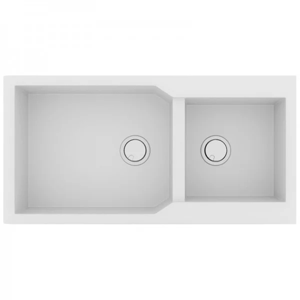 Φωτογραφία προϊόντος: Sanitec 98x50cm Ultra Granite 803 Νεροχύτης Γρανιτένιος Bianco
