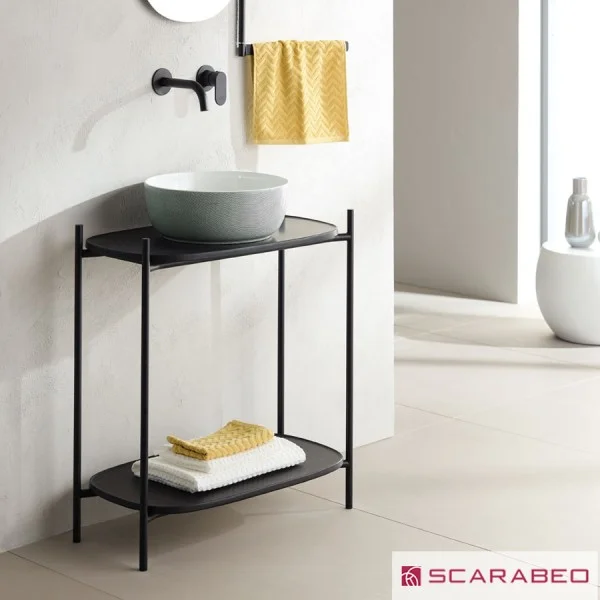 Φωτογραφία προϊόντος: Scarabeo LAILA 75 SHELF Έπιπλο μπάνιου Ardesia Μαύρο ματ 27031510-NROP4949