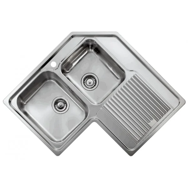 Φωτογραφία προϊόντος: Sanitec Zenith 11248 83x83x50 cm 2VD Σατινέ Δεξιός Ένθετος Νεροχύτης