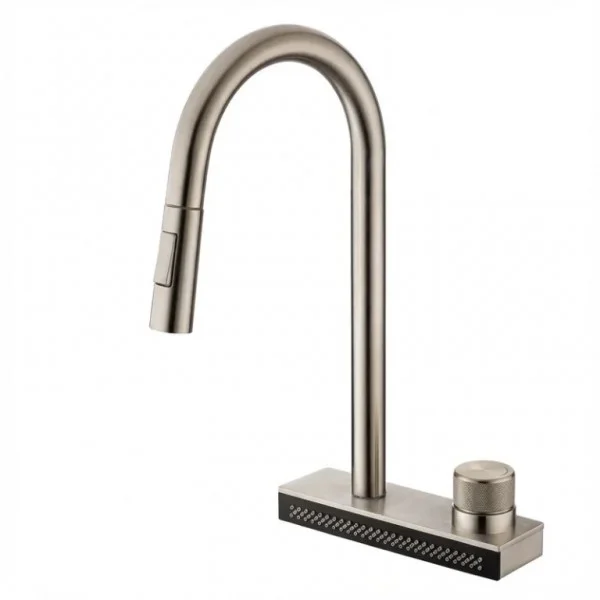 Φωτογραφία προϊόντος: Tema MF 7910 Brushed Nickel – Μπαταρία Κουζίνας Καταράκτη με Ντους