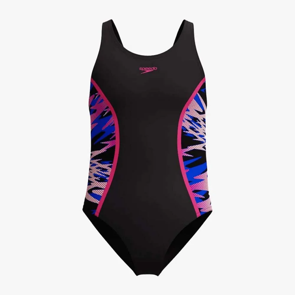 Φωτογραφία προϊόντος: Speedo Girl's HyperBoom Splice Muscleback Swimsuit Μαύρο - Ροζ 8A000259002 (Speedo)