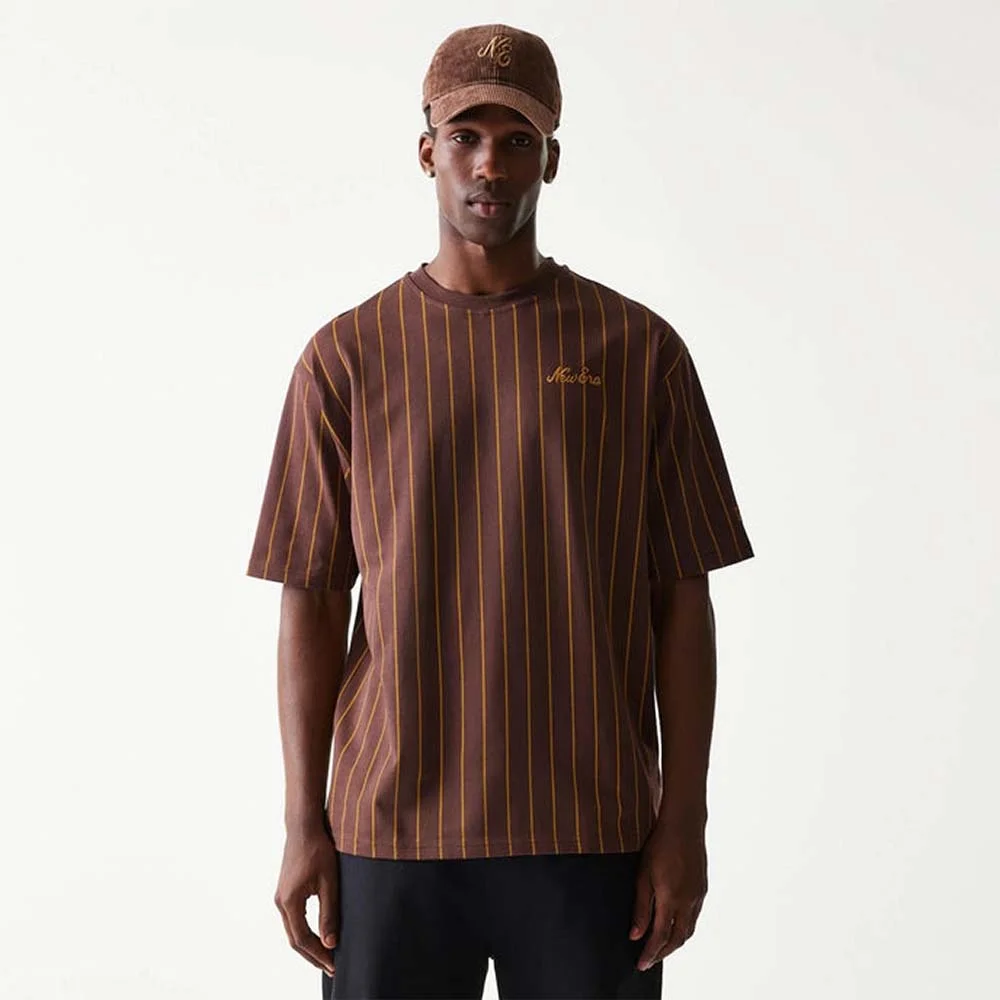 Φωτογραφία προϊόντος: New Era Men's Pinstripe Oversized T-Shirt Καφέ 60771549 (New Era)