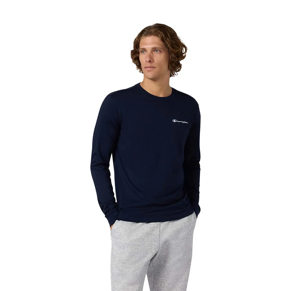 Φωτογραφία προϊόντος: Champion Men's Standard Fit Chest Logo Longsleeve T-Shirt Μπλε Σκούρο 221799-BS501 (Champion)
