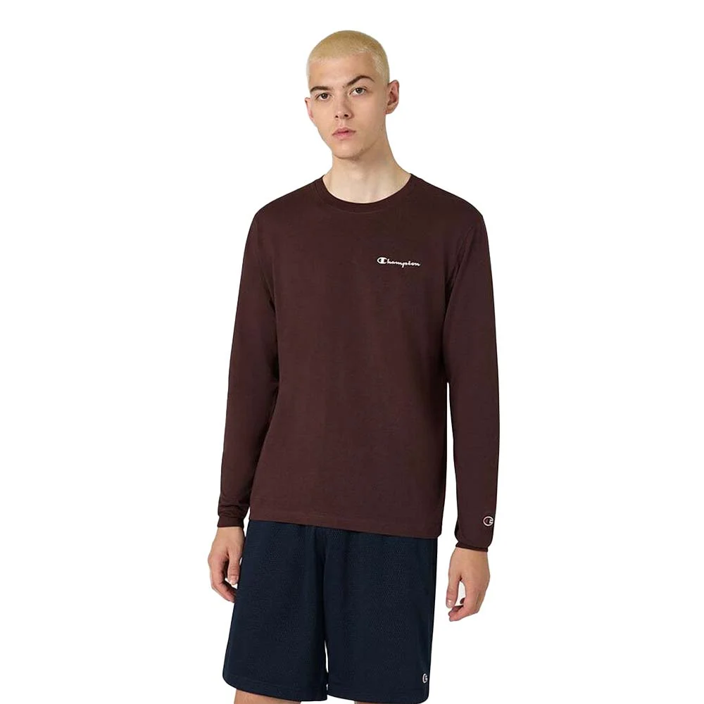 Φωτογραφία προϊόντος: Champion Men's Standard Fit Chest Logo Longsleeve T-Shirt Καφέ 221799-MS570 (Champion)