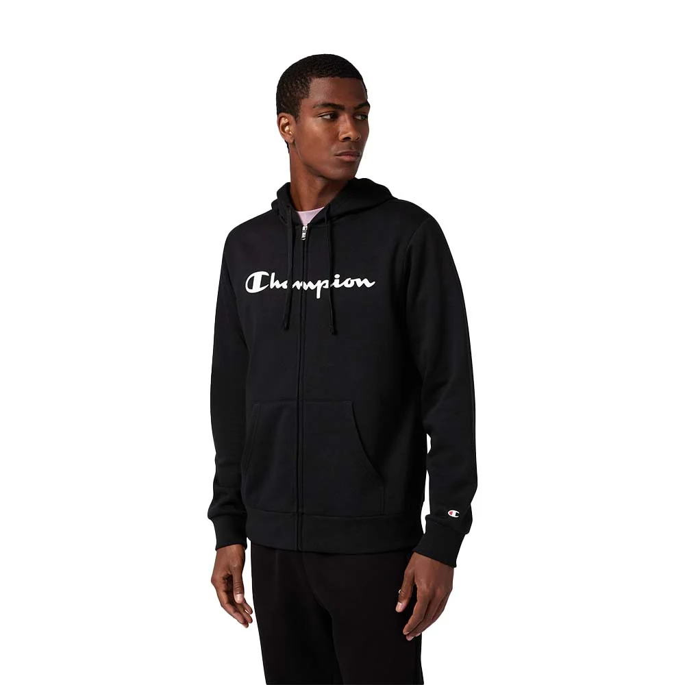 Φωτογραφία προϊόντος: Champion Men's Fleece Full-Zip Script Logo Hoodie Μαύρο 221810-KK001 (Champion)