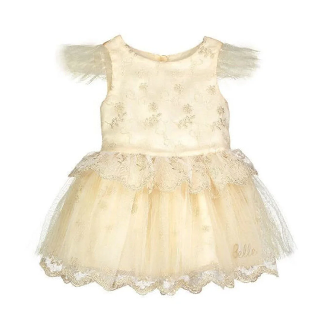 Φωτογραφία προϊόντος: DCGOM Travis Στολή Baby Belle Gold Embroidered Mesh Dress