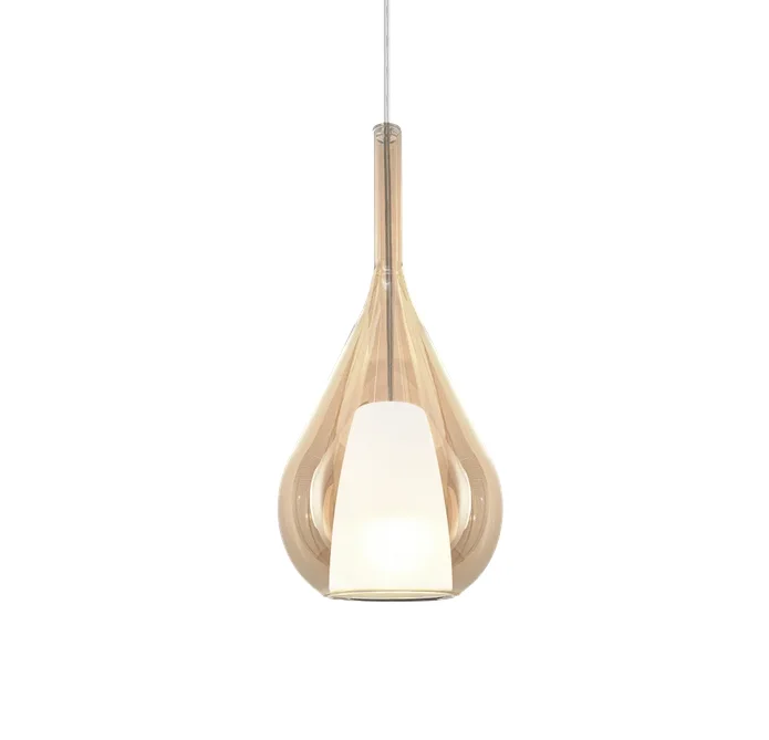 Φωτογραφία προϊόντος: Ideal lux Kalique SP1-3 D18 Κρεμαστό Φωτιστικό με Μελί Γυαλί Χρώμιο