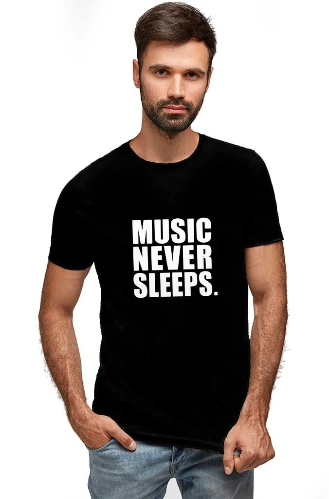 Φωτογραφία προϊόντος: Prime T-Shirt Μαύρο με σχέδιο Music 8590-1