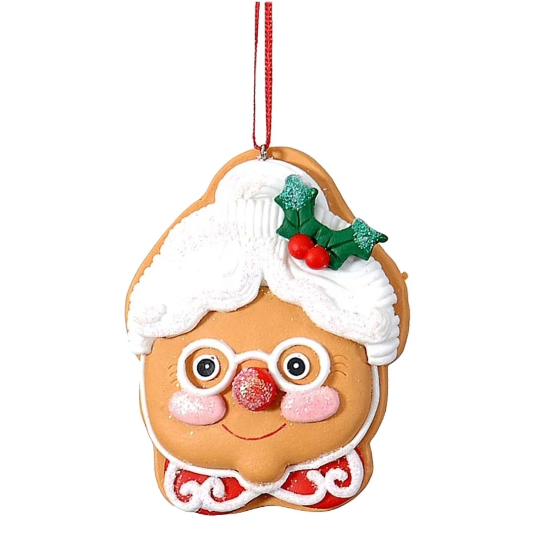 Φωτογραφία προϊόντος: 10810 Vetur Χριστουγεννιάτικο στολίδι Κεφάλι Άγιοβασίλενας 9cm