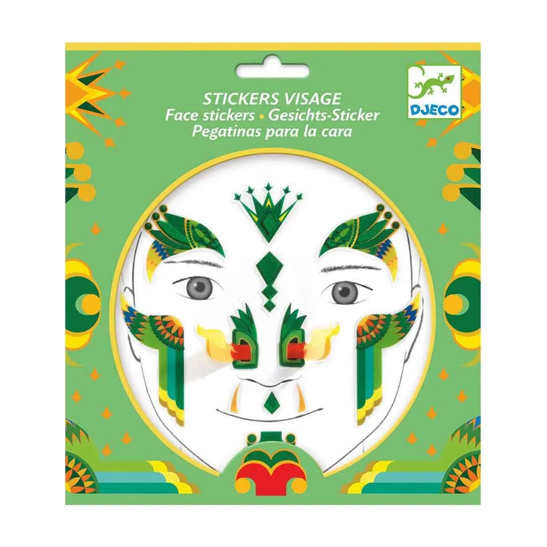 Φωτογραφία προϊόντος: 09217 Djeco Stickers Αυτοκόλλητα προσώπου Δράκος