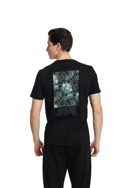 Φωτογραφία προϊόντος: Paco & Co Ανδρικό T-shirt Carnations 2431061-06 Μαύρο