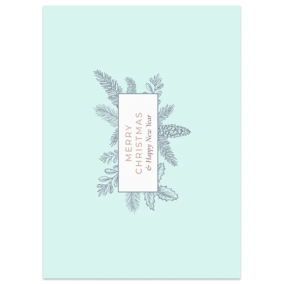 Φωτογραφία προϊόντος: OEM Ευχετήρια κάρτα Merry Christmas-pastel