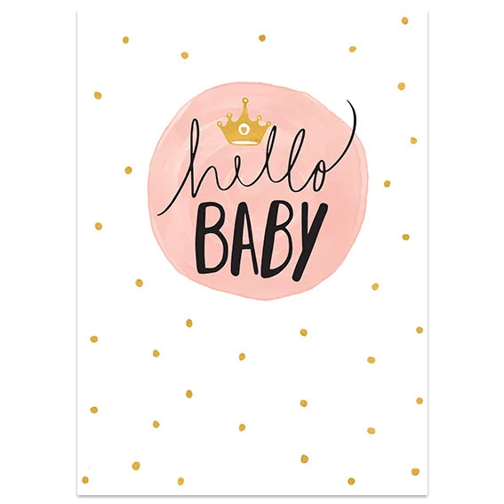 Φωτογραφία προϊόντος: OEM Ευχετήρια κάρτα Hello Baby